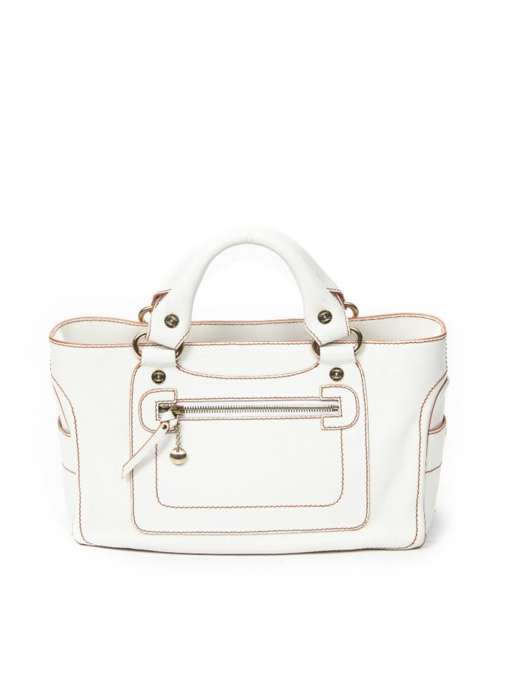 Celine Boogie Bag Ivory Calfskin Leather